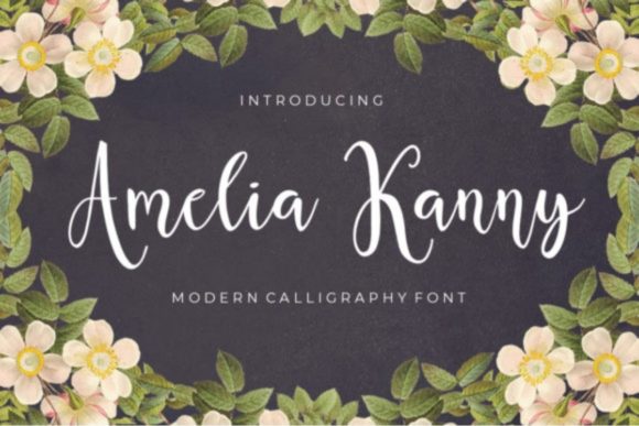 Amelia Kanny: A Handwritten Typeface for Romantic Craft Designs