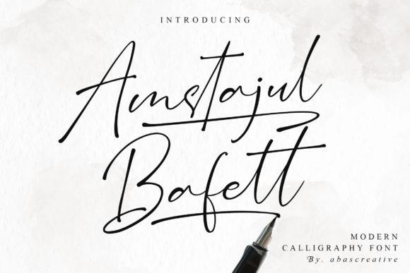 Amstajul Bafett: Elevating Digital Brand Identity With Delicate Script Typography