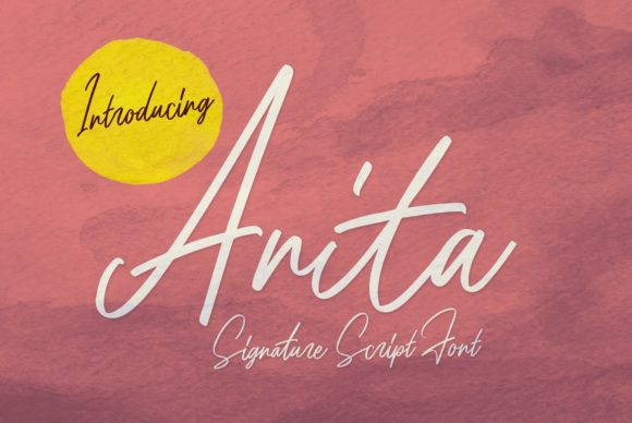 Anita: The Handwritten Typeface for Scroll-Stopping Brand Identity