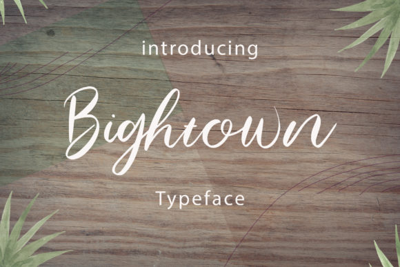 Bightown: The Handwritten Typeface for Editorial Design