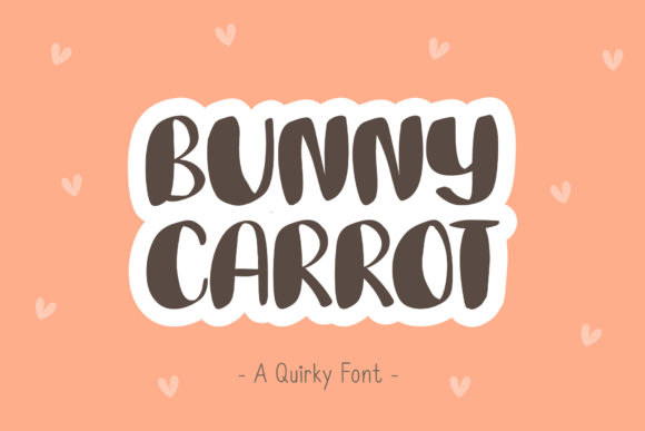 Bunny Carrot Typeface: A Playful Handwritten Font for Digital Branding
