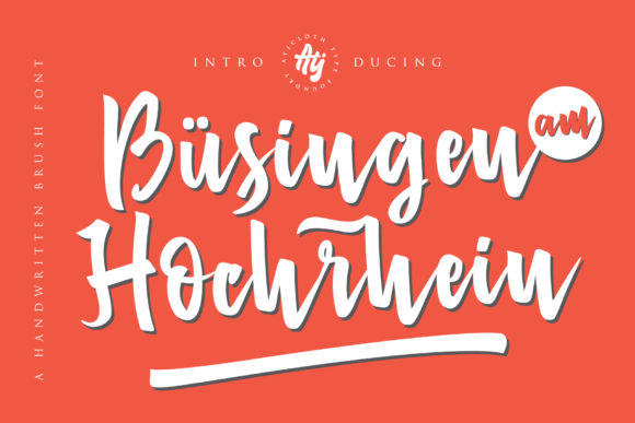 Busingen Am Hochrhein: A Flowing Script for Handmade Branding