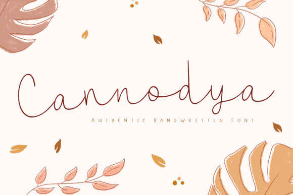 Cannodya: A Handwritten Typeface for Elegant Brand Identity