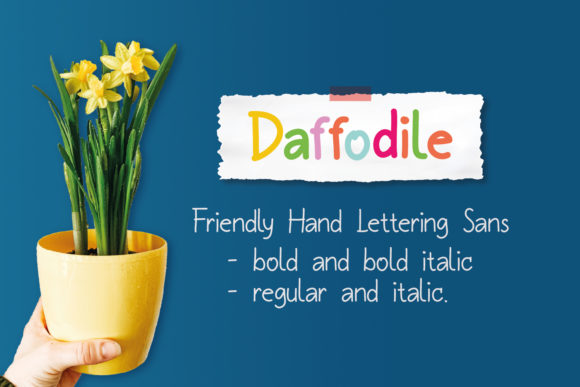 Daffodile: A Handwritten Typeface for Editorial Warmth