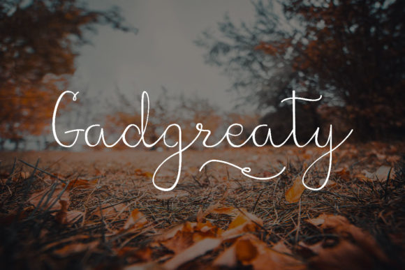 Gadgreaty: The Script Font That Elevates Small Business Branding