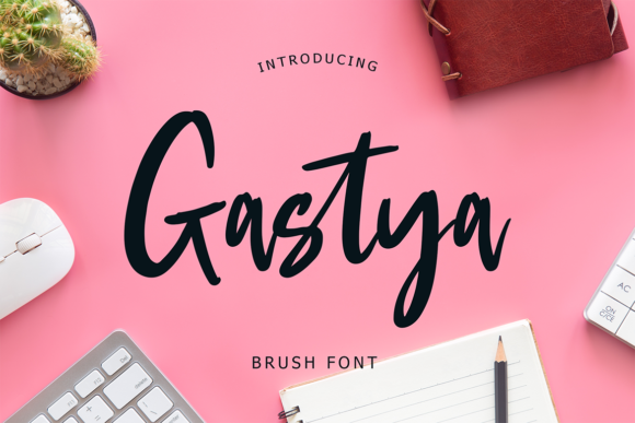 Gastya: A Handwritten Script Font for Editorial Branding
