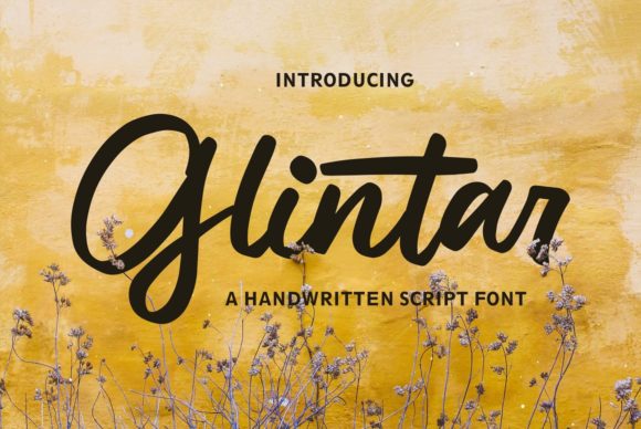 Glintar: An Elegant Script Font for Digital Branding