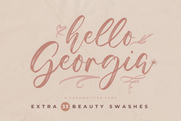 Hello Georgia: An Elegant Script Typeface for Editorial Design