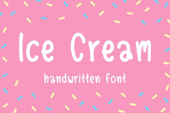 Ice Cream Typeface: A Sweet Handwritten Font for Digital Brands