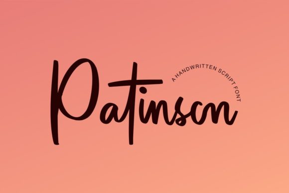 Patinson Typeface: A Sweet Handwritten Font for Modern Brands