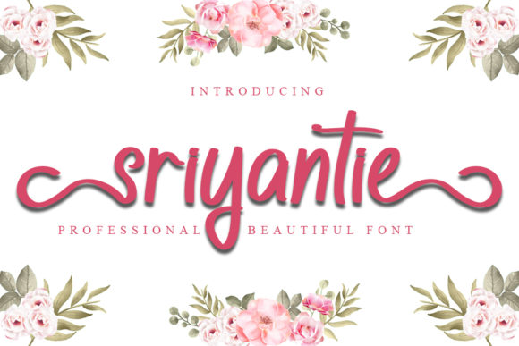 Sriyantie: A Handwritten Typeface for Editorial Elegance