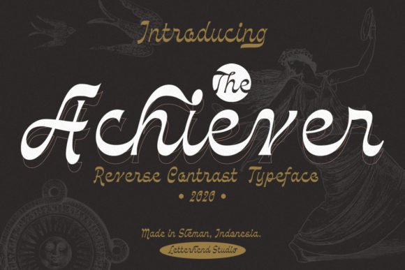 The Achiever Font: A Vintage Script for Handmade Brands