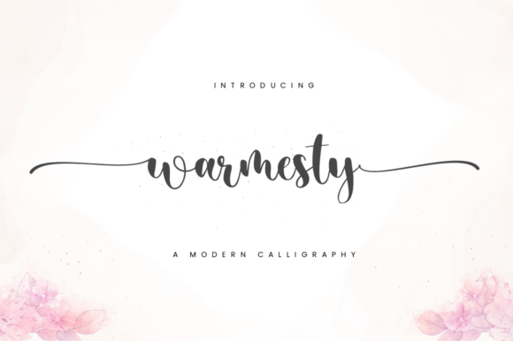Warmesty: Elevating Editorial Design with Elegant Script Typography