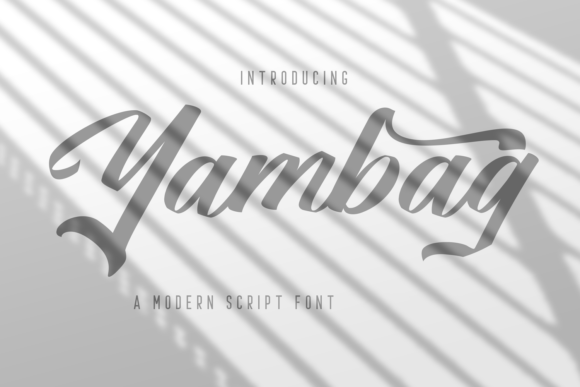 Yambag: A Modern Script Font for Handmade Branding